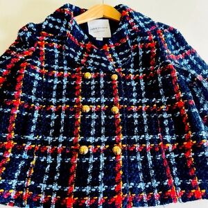 Jamie and Jack Tweed Girls Peacoat